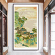 春天十字绣新款线绣南宋名画赵伯驹竖版客厅玄关仙山楼阁风景手工diy自己绣 埃及棉四股绣【6622 仙山楼阁】