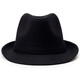Middle-aged and elderly people's hats woolen British jazz hats spring autumn winter winter men's middle-aged hats men's hats black 59 cm