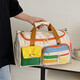 Bolsa de equipaje Hesu Bolsa de viaje de gran capacidad para mujeres Sports Bag Sports Bag Bag Travel Bag Bolsa de gimnasia Bolsa de viaje de color contrastante [obedecer]