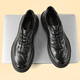 Saturday men's toe-layer cowhide fashionable business formal leather shoes men's lace-up commuting versatile casual leather shoes black