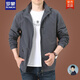 Romon Herrenjacke Frühlings- und Herbstjacke Herren Lose großer Frühlings- und Herbstkleidung im Freien im Freien im Freien Frühling und Herbst Herren Top 9898 [Military Green] Abnehmbarer Hut-No zusätzlicher Preis plus Samt 4xl