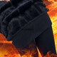 Feiyu winter thickened velvet leggings for women, warm high-waisted and slimming one-piece pants, black flesh-colored with feet, black velvet and thickened feet, super elastic (80-150 Jin Jin is equal to 0.5 kg)