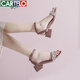 
CARTELO CARTELO Summer Thick Heel Sandals Fashion Fairy Wind Open-toed Women's Shoes KYF-829-1 Purple 38