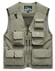 
JP Spring, summer and autumn thin men's vest multi-pocket quick-drying mountaineering photography jacket 9898 9898 khaki L (suitable for 125 Jin [Jin equals 0.5 kg]-140 Jin [Jin equals 0.5 kg])