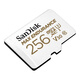 SanDisk 256GB TF (MicroSD) memory card 4K V30 U3 is suitable for home monitoring and driving recorder memory cards. It is durable and has longer recording time.