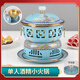 Xingshui Copper Art cloisonné copper hot pot thickened pure copper enamel alcohol hot pot one person one pot red copper single small hot pot Chinese style white single pot 18cm