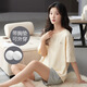 Jiaocai Meng mit Brustpads-Pyjamas für Frauen 100% reines Baumwoll-Kurzarm-Shorts Thin Jugend mittleren Alters großer Home-Kleidungsstück M1349 2xl (Empfohlen 130-150jin [Jin entspricht 0,5 kg]))