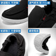 Pull back men's shoes, spring slip-on men's shoes, old Beijing cloth shoes, canvas shoes, casual men's solid color breathable lazy shoes for men, black and white 42