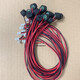 Fils de bornes soudées multiples personnalisées, tête de microphone 9767 + gaine Diamètre de ramassage de microphone 9,7 Hauteur 6.7 mm 9 * 7 2,54 Fil de borne 2p Rouge et microphone noir 9767 + Longueur du fil de gaine 1 1