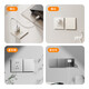 
International Electrician 86 type switch socket skin feeling matte small fresh cream style household wall dual control switch white matte white oblique five-hole [ultra-thin skin feeling matte]