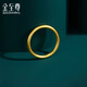 Gold Supreme (3D -Gold) Solid Pure Ring Ring Gold Ring Frauen 999 Full Gold Ancient Gold Ring Geburtstag Geschenkpreis 14 Ringe - 4,14 Gramm (mit Schmuck Geschenkbox)