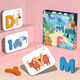 Big gift box Early education kindergarten elementary school English digital letter pairing cognitive puzzle children's card learning YM large gift box model
