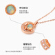 Chiba Jewelry 18K gold Opal diamond 3D electroformed pendant, beautiful and colorful necklace as a birthday gift for girlfriend. 18K gold Opal diamond pendant. Gold weight is about 0.3g.