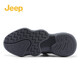 Jeep【防水二代】防水雨鞋男新品透气休闲男士户外防滑登山运动鞋子男 二代-灰色（店长推荐） 41