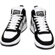 
New foot size Putian men's shoes large size student 46 summer high-top wear-resistant men's shoes waterproof 38 size 47 versatile breathable small shoes trend 9902-1 white and blue (cotton shoes) 46