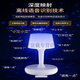Intelligent voice control bedroom table lamp bedside lamp plug-in desktop bedside table socket night light light luxury non-voice version 4 sockets 2.8 meters