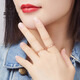 Cai Bai Jewelry K Gold Ring 18K Gold Cool Play Fashionable Square Chain Ring Pricing Approximately 0.85 grams Approximately size 11