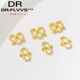 Fat Donglai's same style 18K gold necklace buckle connector gold buckle gold-covered connecting buckle bracelet buckle with hook S buckle 5*10mm