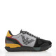 ARMANI/Armani EA Eagle Mark Color Block Men's Fashion Casual Low Top Shoes X4X289 XM499 Black Q829 43