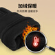 Pull back winter gloves for men and women plus velvet to keep warm outdoor cycling and driving gloves windproof touch screen anti-slip and water-repellent cotton gloves