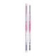 FLORTTE Mood Research Institute Series Double-ended Fine Classic Chopper Eyebrow Pencil for Beginners Female Students Makeup Valentine's Day Gift M2# Gray Brown