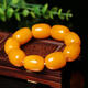 Chinese Valentine's Day gift beeswax bracelet second generation amber chicken fat yellow bracelet men's and women's rough stone men's style five (20mm*20mm)