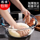 Large-capacity thickened large-sized glass basin and basin for egg beating basin heat-resistant kneading basin bowl for egg beating bowl special LB 6210ml tempered borosilicate glass/