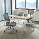Lin's Home Simple Office Computer Desk Desktop Double Office Workbench Lin's Wood Industry LH880 [Warm White] Two-person Staff Table
