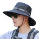 Tangfei Yipin Hat Men's Summer Large Brim Outdoor Fishing and Mountaineering Hat Fisherman Hat Sun Hat Sun Hat Digital Camouflage-Military Green One Size