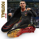 Little Plum Football Schuhe für Männer ag Mandarin Duck Nail Assassine 14 Kinder Sportschuhe Ft Limited Edition Messi gebrochener Nagel Campus Gras Wettbewerb C Ronaldo Kinderprofi F50 Wear-Resistant Training Shoes Aprikosenfarbe 699 Long Nail White Moon 35