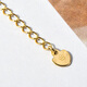 Golden branch Korean popular 14K gold extension chain for women flat love peach heart-shaped extension chain for women