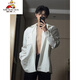 Espantapájaros White White Nápoles Camisa Summer Homapo Hermoso traje de alta gama