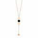 Yichan long temperament rose gold sweater chain women's niche light luxury design high-end necklace 2025 new hot style choker rose gold sweater chain