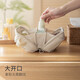 Lazy corner makeup bag skin care products lipstick bag toiletry bag travel portable large capacity business trip waterproof storage bag light apricot color