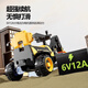 WORK BABY children's excavator toy car can be seated for men and women remote control electric excavator can be seated for large-sized engineering vehicle hook machine medium green dual drive + 7A battery + excavator arm electric excavator