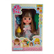[80% new] Milu long hair sister suit 26cm children's toys girls birthday gift simulation doll play house toys 515389