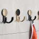 Fandiluo (fandiluo) clothes hook entry door shoe cabinet wardrobe clothes single hook wall hang wall fitting room clothes hook golden 6187-K gold