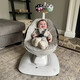 4MOMS美国婴儿电动摇椅mamaroo5.0新生儿安抚摇篮宝宝哄睡哄娃神器礼物 新款5.0 高级灰蓝牙款