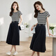 
FeiLiFan French dress women's new style 2025 summer high-end small temperament fashionable skirt suit for women summer beige 2XL (recommended 128-140Jin [Jin equals 0.5 kg])