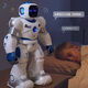 Tinabell UK Kinderspielzeug Frühschulbildung Chinesische und englische intelligente Fernbedienung Roboter 3-8-12. Geburtstagsgeschenk Souvenir [erforderliches Geschenkgeschenk] Roboter + Magnetic Summit School Bus