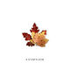 Miaolingge cute Japanese style brooch into autumn maple leaf brooch for male and female couples personalized ins trendy metal badge bag decoration maple leaf