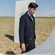 Youngor (Youngor) manteau masculin pour hommes à poitrine simple à poitrine simple, manteau d'affaires mince en laine de laine de liner vysy015110ffy bleu marine M 170 / 92a