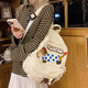 Sac à dos de style collégial rétro français, allemand et américain Mignon Dckhund Dog Schoolbag 2025 Spring New Daily Sac polyvalent Riguangyu9928 Green