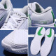 Nike Nike Men's Tennis Shoes Shoes para hombres Vapor Pro 2 Desgaste de desgaste de desgaste de desgaste de zapatillas de tenis Hard Court French Open Style [blanco/verde y amarillo] DR6191-102 40 (250 mm)