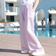 
Ikano I.KARNOW Girls Summer Suit Set Children 2025 Street Popular Internet Celebrity Fashionable Yamamoto Pants Big Children Summer New Short Sleeve Girl 9889 White + 15009 Purple [Set] 150