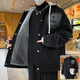 La veste en jean Mo Yuchun pour les hommes en hiver plus une veste épaissie en velours pour hommes chez les hommes avec une chaleur lâche à capuche 12-16 ans adolescente 9856 noir Plus Velvet épaissi une taille m (environ 90105jin [Jin est égal à 0,5 kg] peut être usé)