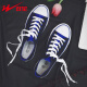 
Double Star Summer Couple Canvas Shoes Men's Korean Style versatile casual trendy shoes Student Cloth Shoes Trendy Low Top Shoes Xiaobai 6621 Black 40