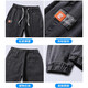 Charluoel Jeans Frühling und Herbst 2025 neue Hosen Herrenbeziehungen zu Füßen Harun Denim Arbeithose Herrenmarke Trendy Utile Hose Trendy 2025 Black und Grey 32