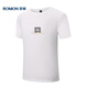 ROMON short-sleeved T-shirt for men summer casual short-sleeved men ice silk base shirt T-shirt for men LM688 white XL
