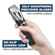 Wahl wiederaufladbarer Lithium-Ionen-All-in-One-Bart-Trimmer, Rasierer und Detail-Kit für die Schönheit der Männer.